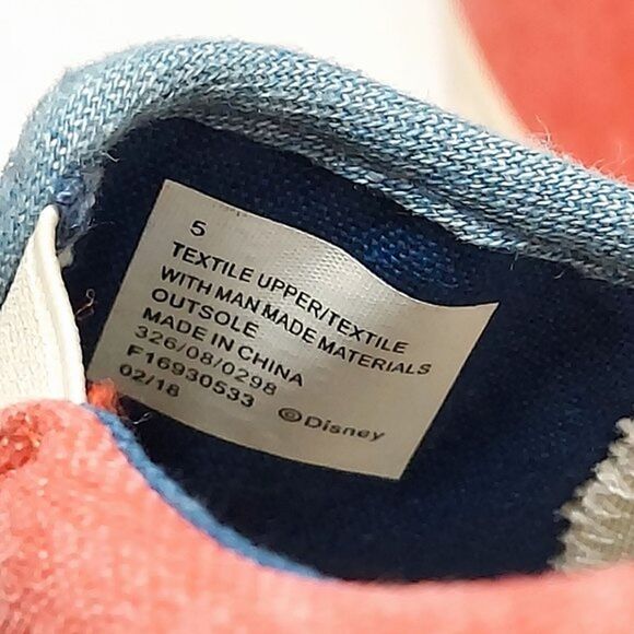 Disney Mickey Mouse Canvas Loafers, Disney Junk Food Collaboration, Size 5 - Picture 8 of 11